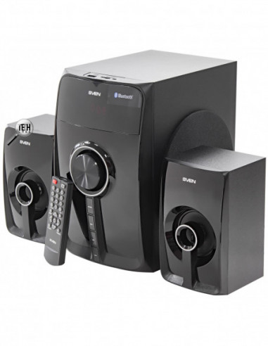 Boxe 2.1 SVEN MS-307 Black- 2.1 20W + 2x10W RMS- Bluetooth v. 2.1 +EDR- Digital LED display- FM-tuner- USB flash- SD card- r