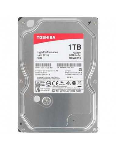 Unitate de stocare HDD 3.5 pentru desktop 3.5 HDD 1.0TB Toshiba HDWD110UZSVA P300- Desktop- CMR Drive- 7200rpm- 64MB- SATAIII