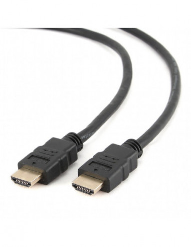 Видеокабели HDMI / VGA / DVI / DP Cable HDMI -1m-Cablexpert CC-HDMI4-1M- 1 m- HDMI v.1.4- male-male- cable with gold-plated conn