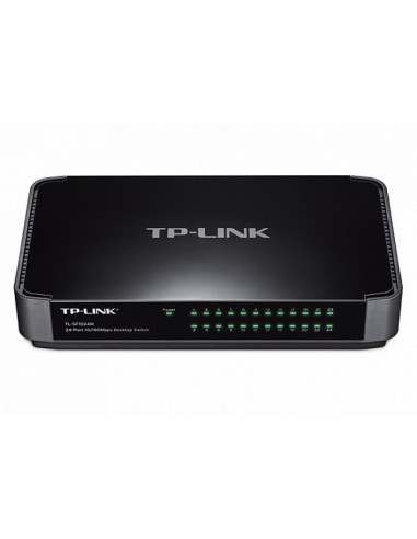 Неуправляемые коммутаторы 10/100 Mbps TP-LINK TL-SF1024M 24-port Desktop Switch- 24 10100M RJ45 ports- Green Ethernet- plastic 