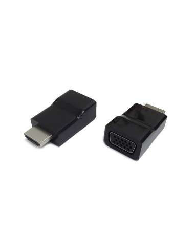 Adaptoare Adapter HDMI-VGA-Gembird AB-HDMI-VGA-001- HDMI to VGA adapter- Converts digital HDMI input (19 pin male- v.1.4) into