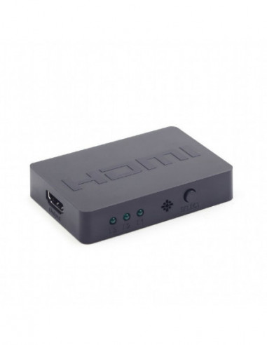 Адаптеры Switch HDMI 3 ports-Gembird DSW-HDMI-34- HDMI 3 ports- Switches up to 3 HDMI sources to a single monitor- TV set or