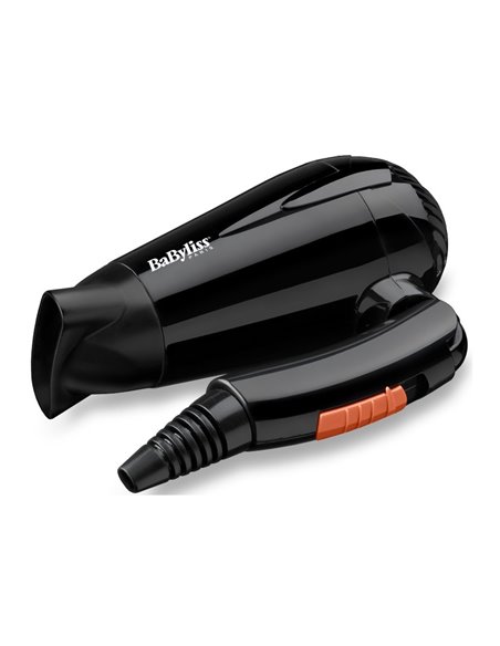 Компактный фен BaByliss Travel Dry 5344E, 2000 Вт, Чёрный Компактный фен BaByliss Travel Dry 5344E, 2000 Вт, Чёрный