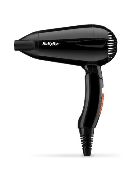 Компактный фен BaByliss Travel Dry 5344E, 2000 Вт, Чёрный Компактный фен BaByliss Travel Dry 5344E, 2000 Вт, Чёрный