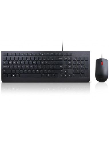 Клавиатуры Lenovo Lenovo Essential Wired Keyboard and Mouse Combo- USB- Black.
