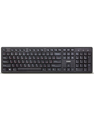 Tastaturi SVEN SVEN KB-E5800W- Wireless Keyboard- 104 keys-12 Fn-keys slim compact design- low-profile keys with smooth stroke-