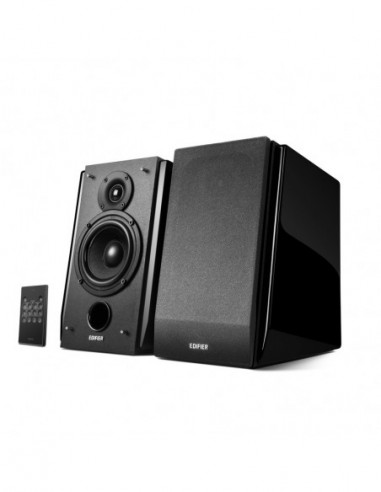 Boxe 2.0 Edifier R1850DB Black- 2.0 70W (2x35W) RMS- Audio In: Bluetooth- RCA x2- PC- AUX- optical- coaxial- remote control- all