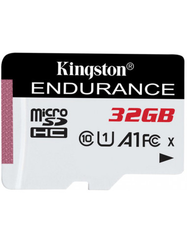 Безопасные цифровые карты микро 32GB microSD Class10 A1 UHS-I FC Kingston High Endurance- 600x- Up to: 95MBs- High performance-