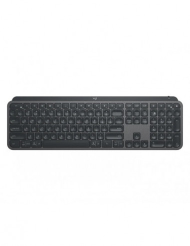 Клавиатуры Logitech Logitech Wireless MX Keys Advanced Illuminated Keyboard- Logitech Unifying 2.4GHz wireless technology- Bluet