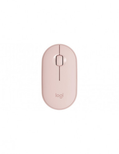 Mouse-uri Logitech Logitech Wireless Mouse Pebble M350 Rose- Optical Mouse for Notebooks- 1000 dpi- Nano receiver- Blue- Reta