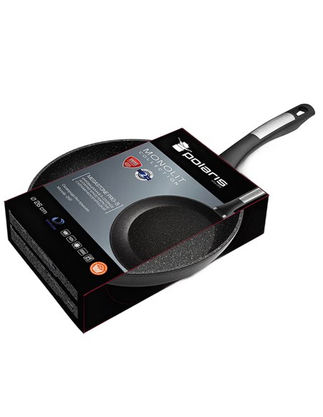 Tigaie Polaris Monolit-26F, 26cm, Negru Tigaie Polaris Monolit-26F, 26cm, Negru