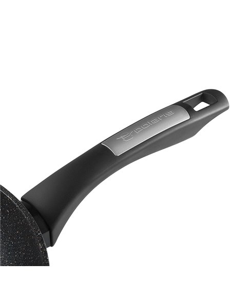 Сковорода Polaris Monolit-24F, 24cm, Чёрный