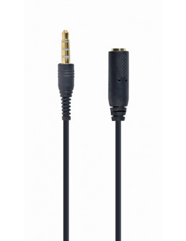 Аудио: кабели, адаптеры Audio cable CCA-419 Cablexpert 3.5 mm 4-pin audio cross-over adapter cable- black
