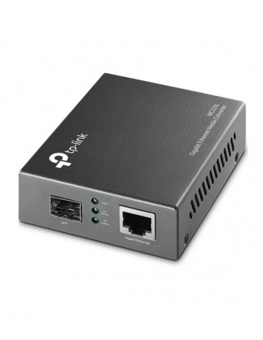 Медиаконверторы TP-LINK MC220L- Gigabit SFP Media Converter- 1 x Lan Gigabit port- 1 x 1000M SFP port- Multi-modeSingle-mode SFP