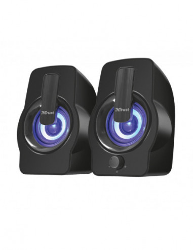 Boxe 2.0 Trust Gemi RGB 2.0 Speaker Set- 12W- LED illumination with automated colour cycle- Black