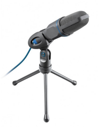 Microfoane PC Trust Mico USB Microphone for PC and laptop-USB microphone on tripod stand that works with 3.5 mm and USB connecti