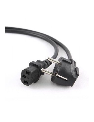 Компьютерные кабели внутренние Power cord PC-186-VDE-3M- 3m- Schuko input and right angled C13 output- with VDE approval- Black