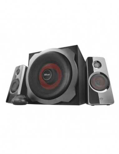 Колонки 2.1 Trust Gaming GXT 38 Tytan 2.1 Ultimate Bass Speaker Set- Wooden subwoofer for rich and powerful sound- 120w -Blac