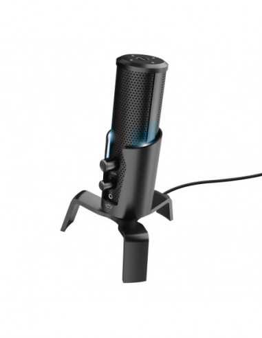 Микрофоны для ПК Trust Gaming GXT 258 Fyru USB 4-in-1 Streaming Microphone- Digital USB connection- 4 recording patterns: cardio