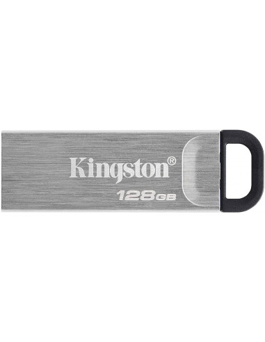 Unități flash USB 128GB USB3.2 Kingston DataTraveler Kyson Silver- Metal casing- Compact and lightweight (Read 200 MBytes- Writ