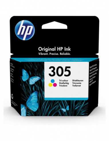 Cartuș de cerneală și cap de imprimare HP HP 305 (3YM60AE) Tri-color Original Ink for HP DeskJet 2710- HP DeskJet 2720 -HP DeskJ