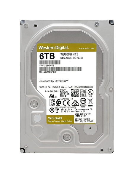 Unitate HDD Western Digital WD Gold, 3.5", 6 TB WD6003FRYZ