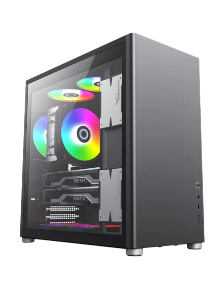 Carcasă PC Gamemax Spark Pro BK, Desktop, Fără PSU, Negru