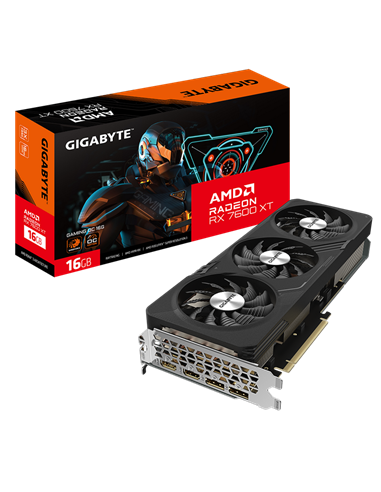 Видеокарта Gigabyte GV-R76XTGAMING OC-16GD, 16GB GDDR6 128бит 