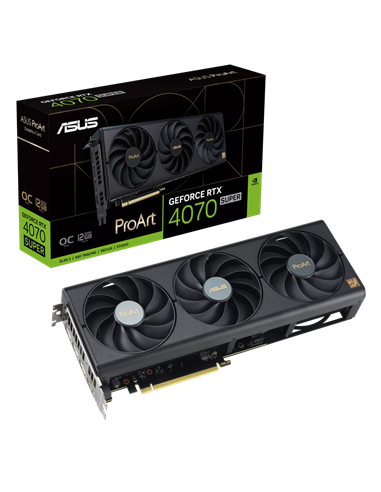 Видеокарта ASUS PROART-RTX4070S-O12G, 12ГБ GDDR6X 192бит 