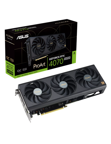 Placă Video ASUS PROART-RTX4070S-O12G, 12GB GDDR6X 192bit 