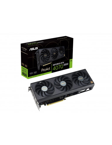 Видеокарта ASUS PROART-RTX4070S-O12G, 12ГБ GDDR6X 192бит