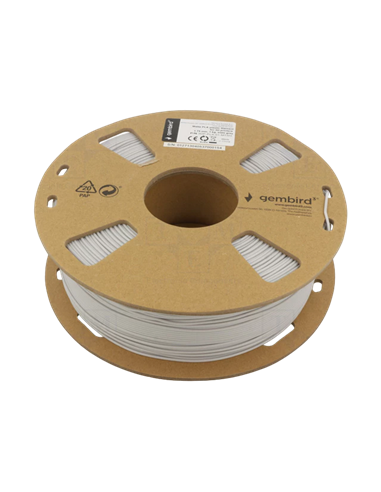 Filament pentru imprimantă 3D Gembird 3DP-PLA-01-MTSG, PLA, Ardezie gri Mată, 1.75 mm, 1kg