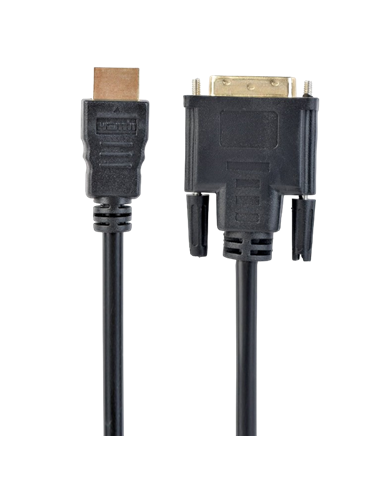 Cablu Video Cablexpert CC-HDMI-DVI-0.5M, HDMI (M) - DVI-I (M), 0,5m, Negru