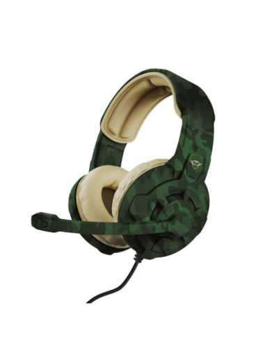 Наушники Trust Trust Gaming GXT411C RADIUS HEADSET JUNGLE CAMO Headset- Multiplatform gaming headset with comfortable over-ear p