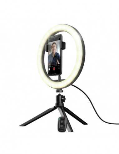 Accesorii GSM Trust Maku- Ring Light Vlogging kit- Improve your vlogs with this 10 inch ring light- including remote controls- t