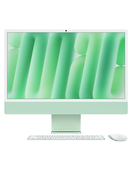 Моноблок Apple iMac A3247, 24", M4 with 8-core CPU and 8-core GPU, 16Гб/256Гб, macOS Sequoia, Зеленый