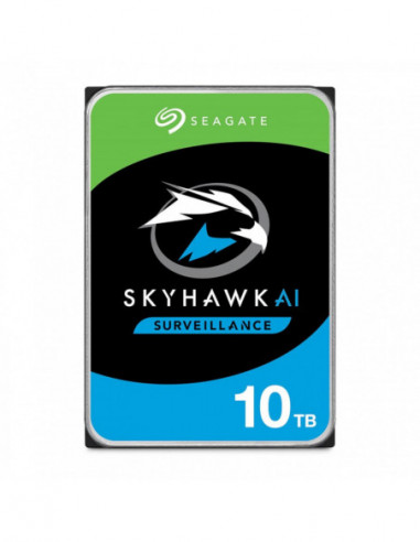 Unitate de stocare HDD 3.5 pentru desktop 3.5 HDD 10.0TB Seagate ST10000VE001 SkyHawk AI Surveillance- CMR Drive- 24х7- 7200rpm