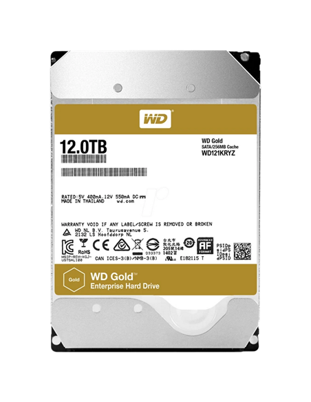 Жесткий диск Western Digital WD Gold, 3.5", 12 ТБ <WD121KRYZ>