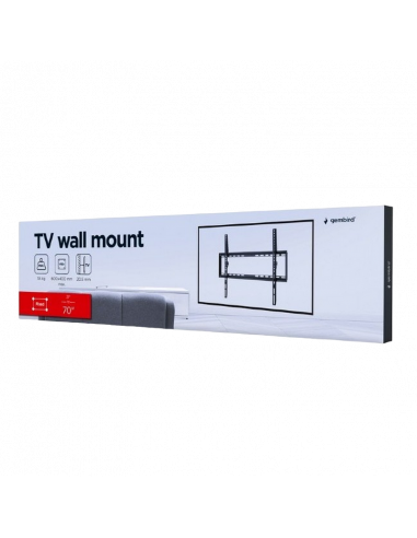Suport fixat pe perete Gembird WM-70F-03, Negru