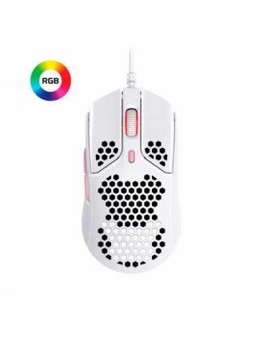 Mouse-uri pentru jocuri HyperX HYPERX Pulsefire Haste Gaming Mouse- WhitePink- Ultra-light hex shell design- 400–16000 DPI- 4 DP