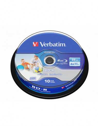 Gadget-uri Verbatim BD-R SL 25GB 6X 10PK SPL WP NO ID