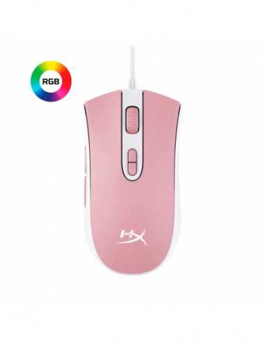 Игровые мыши HyperX HYPERX Pulsefire Core Gaming Mouse- PinkWhite- 400–6200 DPI- 4 DPI presets- Pixart 3327 sensor- RGB Logo- 7 