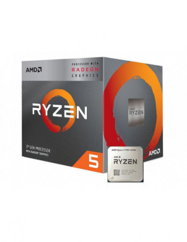 Procesor AM4 AMD Ryzen 5 PRO 4650G- Socket AM4- 3.7-4.2GHz (6C12T)- 3MB L2 + 8MB L3 Cache- Integrated Radeon Vega 7 Graphics- 7n