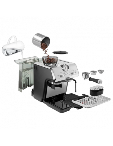 Кофеварка рожковая DeLonghi EC9155.MB, 1400Вт, Чёрный