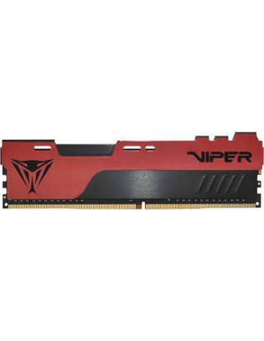 DIMM DDR4 SDRAM 8GB DDR4-3200 VIPER (by Patriot) ELITE II- PC25600- CL18- 1.35V- Red Aluminum HeatShiled with Black Viper Logo-