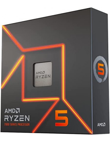 Procesor AM5 AMD Ryzen 5 7600X- Socket AM5- 4.7-5.3GHz (6C12T)- 6MB L2 + 32MB L3 Cache- AMD Radeon Graphics- 5nm 105W- Zen4- Unl