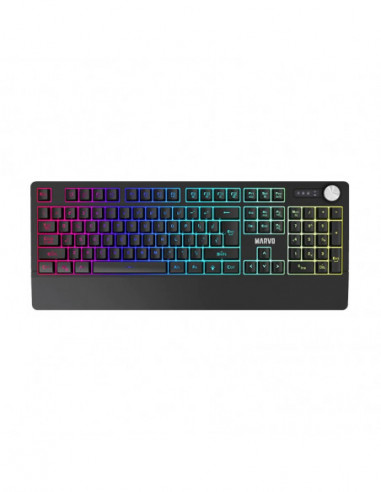 Tastaturi Marvo MARVO K660-Marvo Keyboard K660 Wired Gaming US LED Rainbow