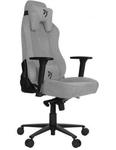 Scaune și mese pentru jocuri Arozzi GamingOffice Chair AROZZI Vernazza Soft Fabric- Light Grey- Soft Fabric- max weight up to 13