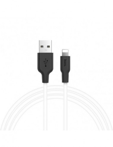 Cabluri Cable USB to Lightning HOCO “X21 Silicone”- 1m- BlackWhite- up to 2A- Charching Data Cable- Outer material: Silicone