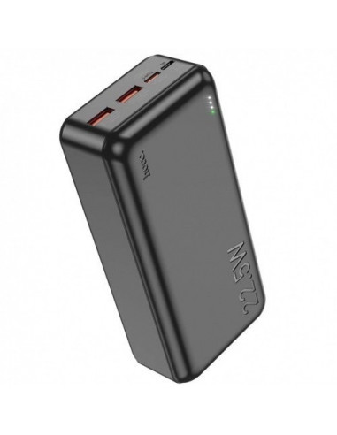 Baterii externe portabile 30000mAh Power bank-HOCO J101B Astute- 2 x USB + 1 x USB-C- USB-A 12: 22.5W- USB-C: 20W- Total output: